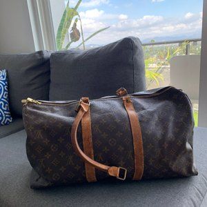 LOUIS VUITTON Monogram Keepall 55 [Pre-Owned Duffle]